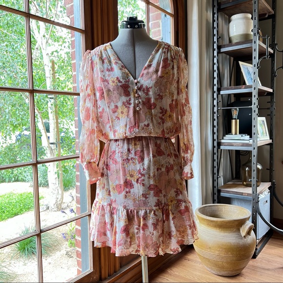 Veronica Beard Floral Summer Dress. - Picture 3 of 6